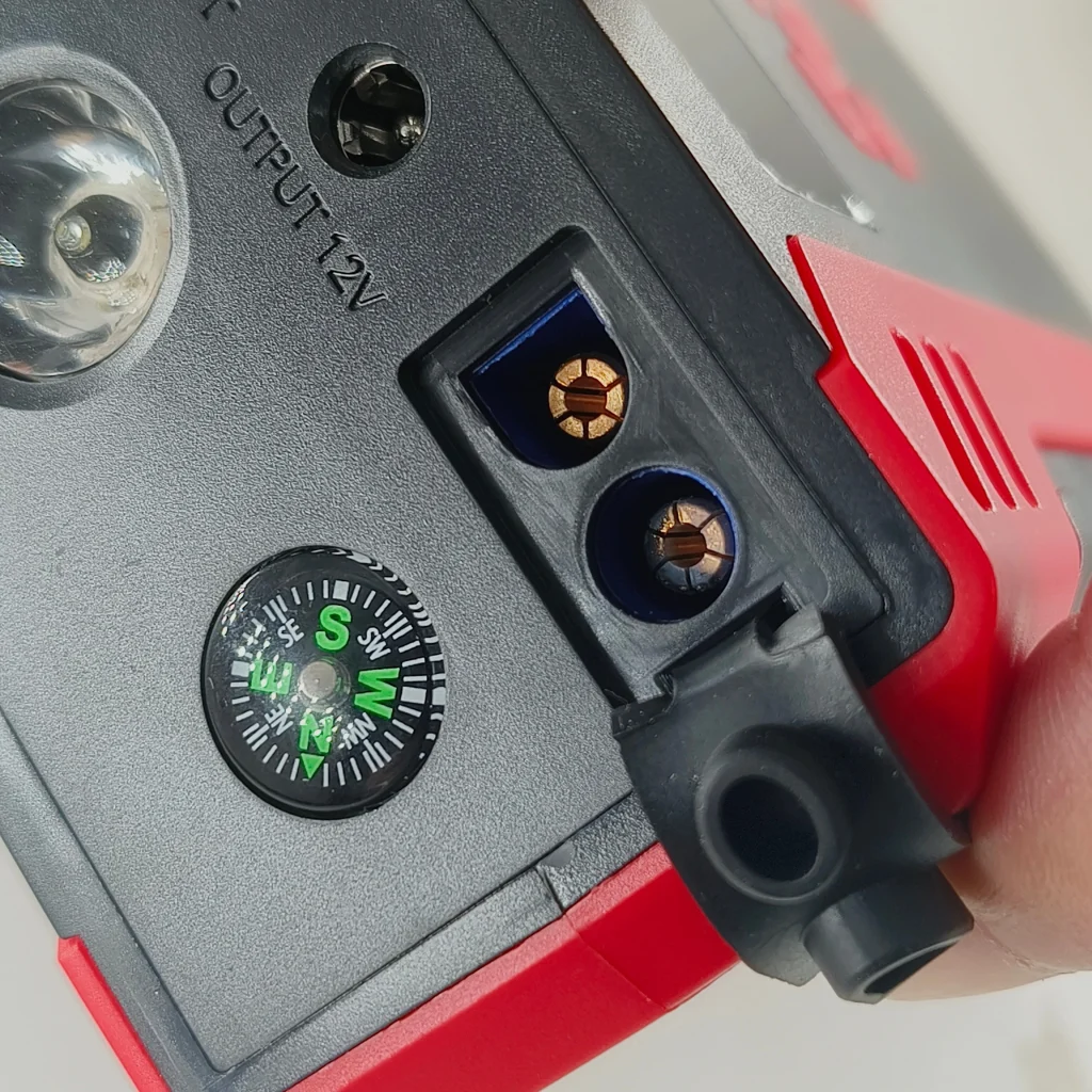 Portable power bank with compass