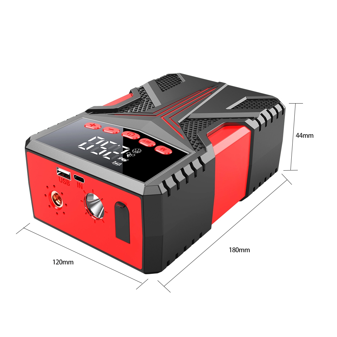 Gehopow A8 Portable 12V Car Jump Starter with Air Compressor 150PSI - 图片 6