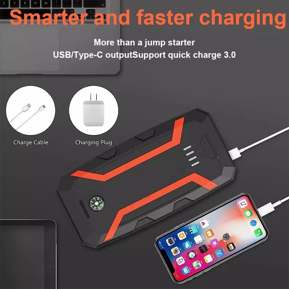 Gehopow A2 Car Battery Booster Charger Jump Starter with Compass - الصورة 7